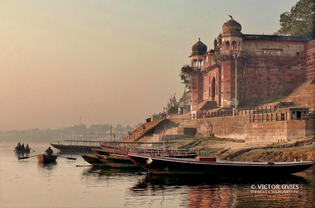 Ganga river at sunrise